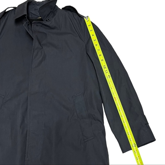 NWT Department of Defense Trench Coat Size 38R Zip Out Liner Black Army - Picture 14 of 15